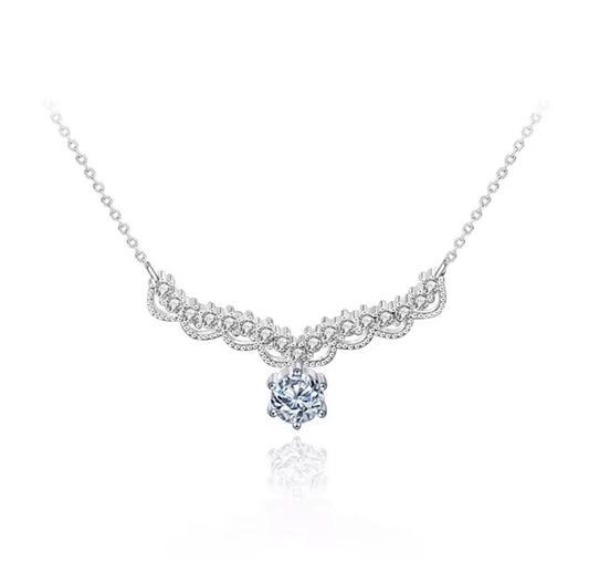 Lunar Atelier “Aurora Antler” Moissanite Pendant Necklace