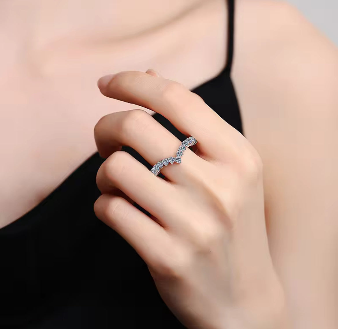 Lunar Atelier “Perpetua” Eternity Moissanite Ring