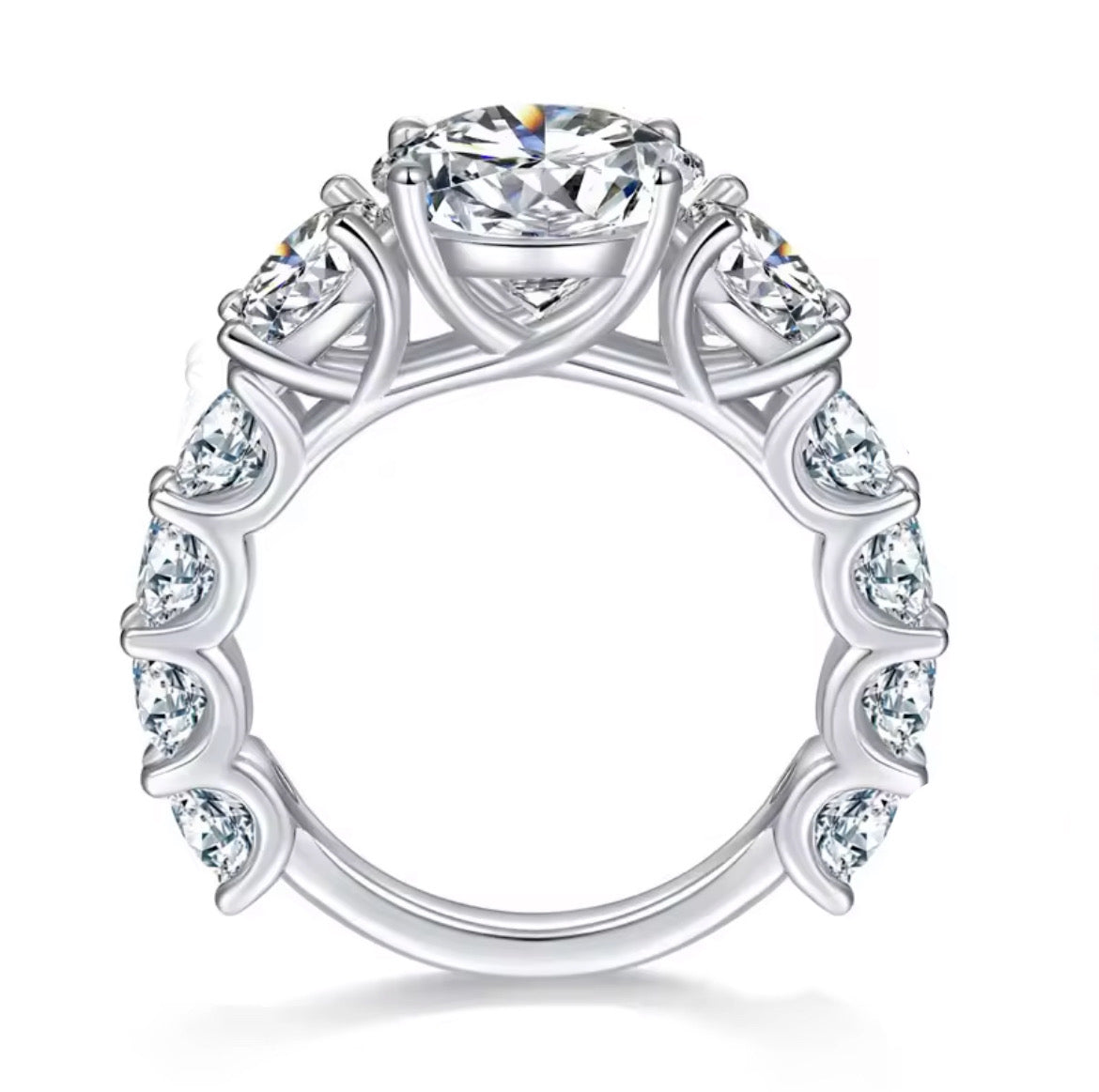 Lunar Atelier “Eterna” 8-Carat Moissanite Statement Ring