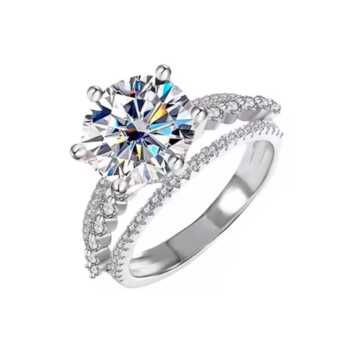 Lunar Atelier “Aurora” 5-Carat Moissanite Engagement Ring