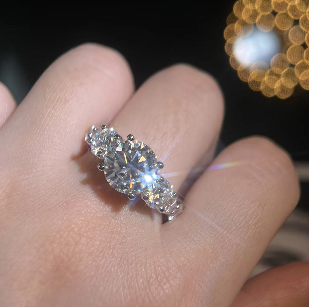 Lunar Atelier “Eterna” 8-Carat Moissanite Statement Ring
