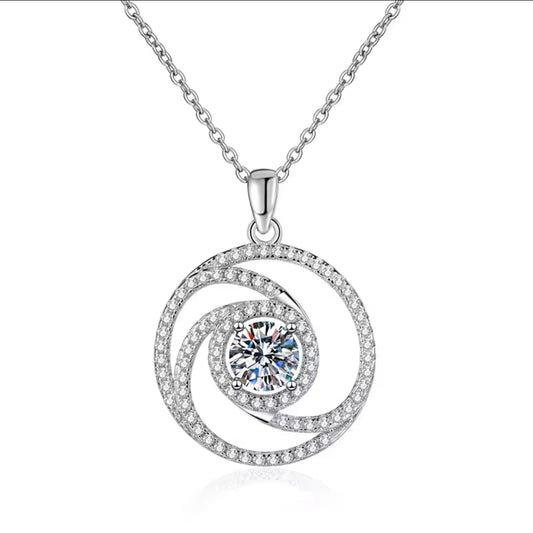 Lunar Atelier “Ventus” Halo Windmill Moissanite Choker Necklace